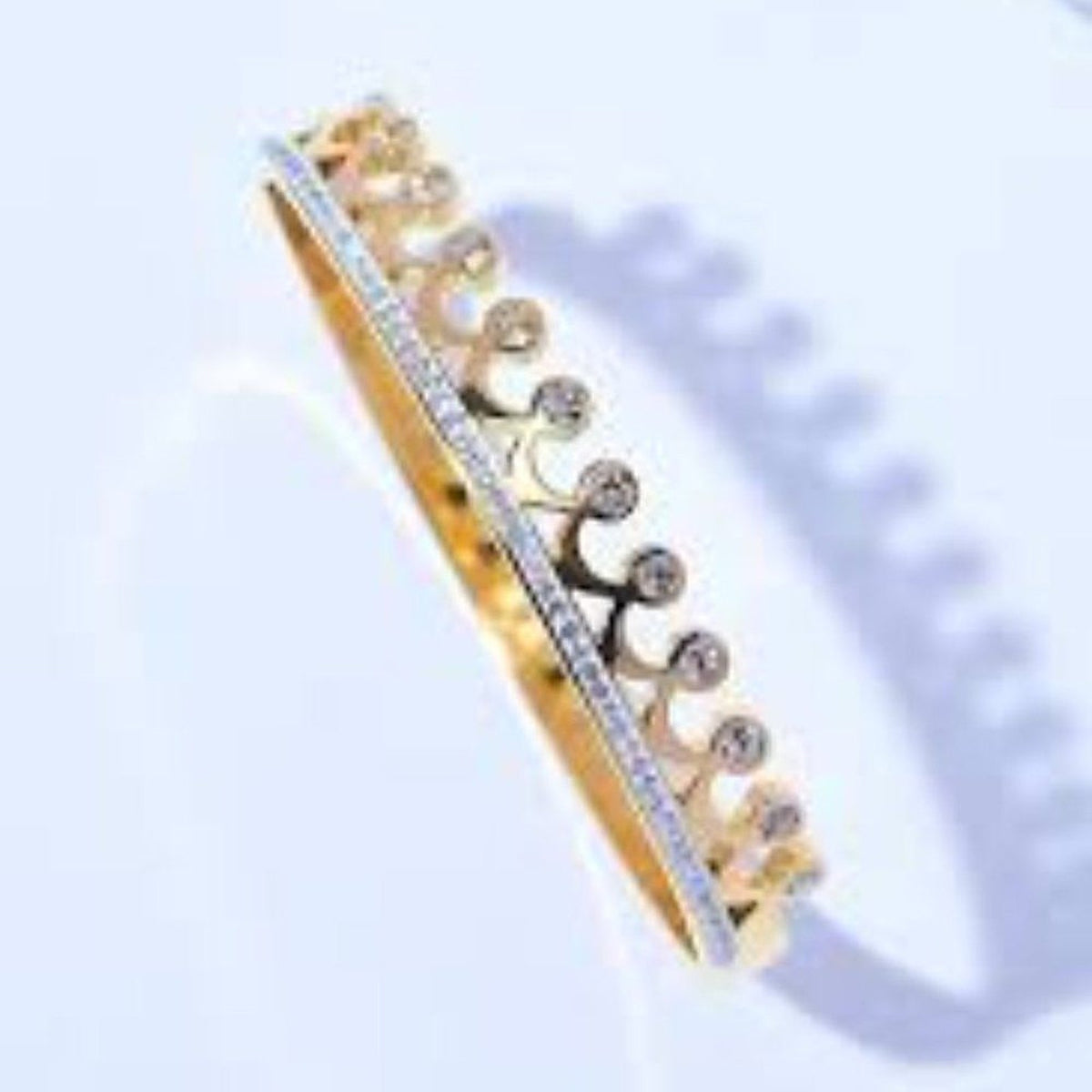 Elegant Crown Tiara Bangle Bracelet