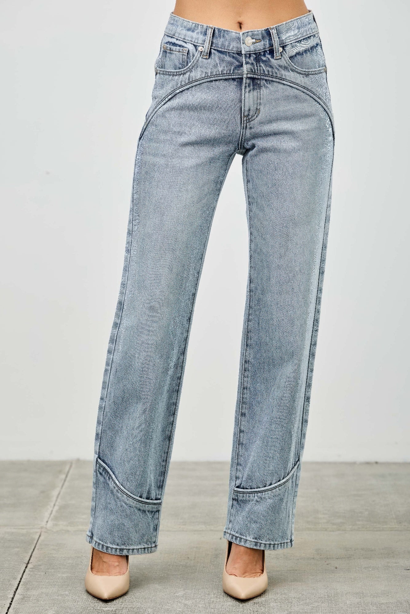 Fall Blue Jeans Western Staight Leg Trends 