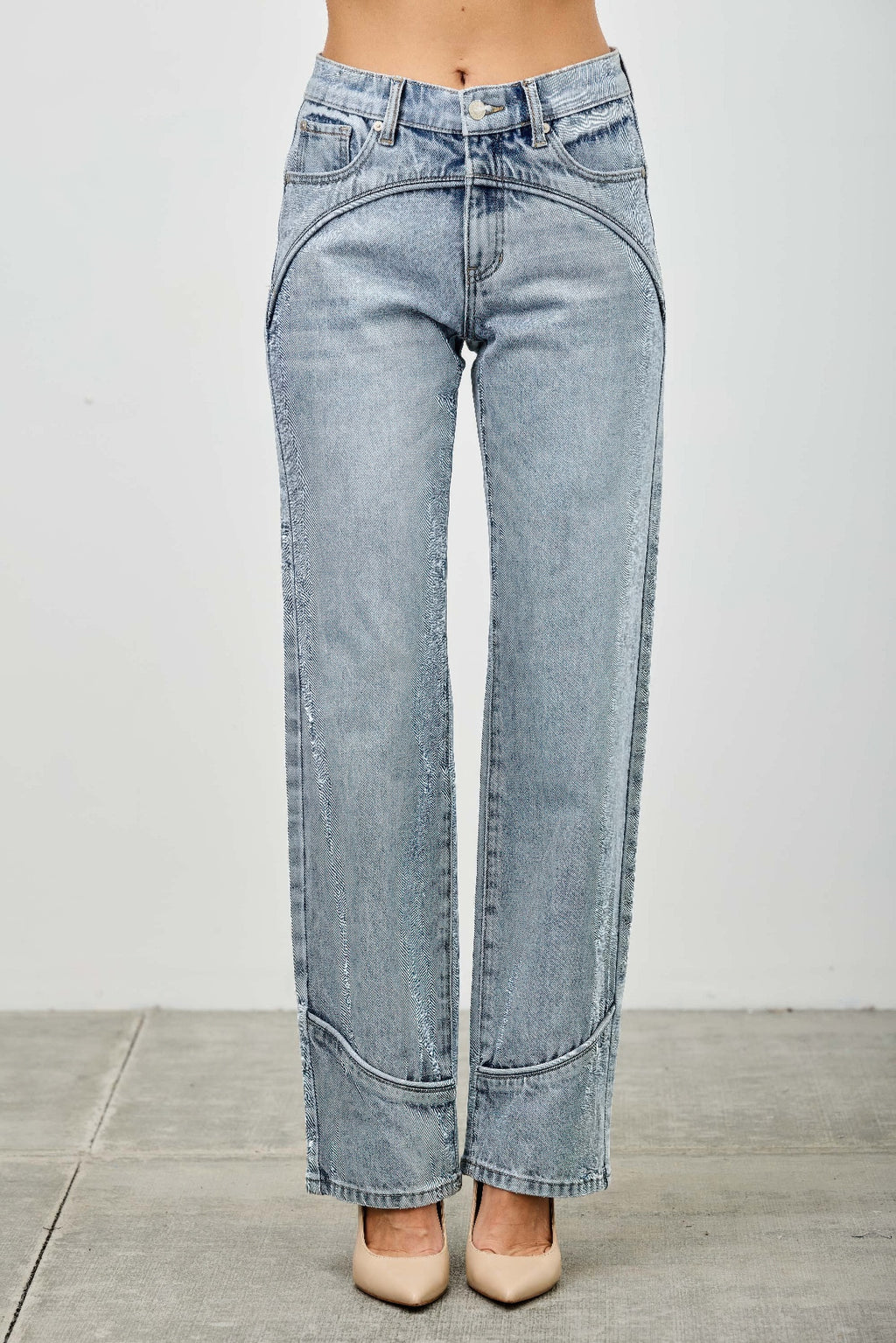 Fall Blue Jeans Western Staight Leg Trends  2