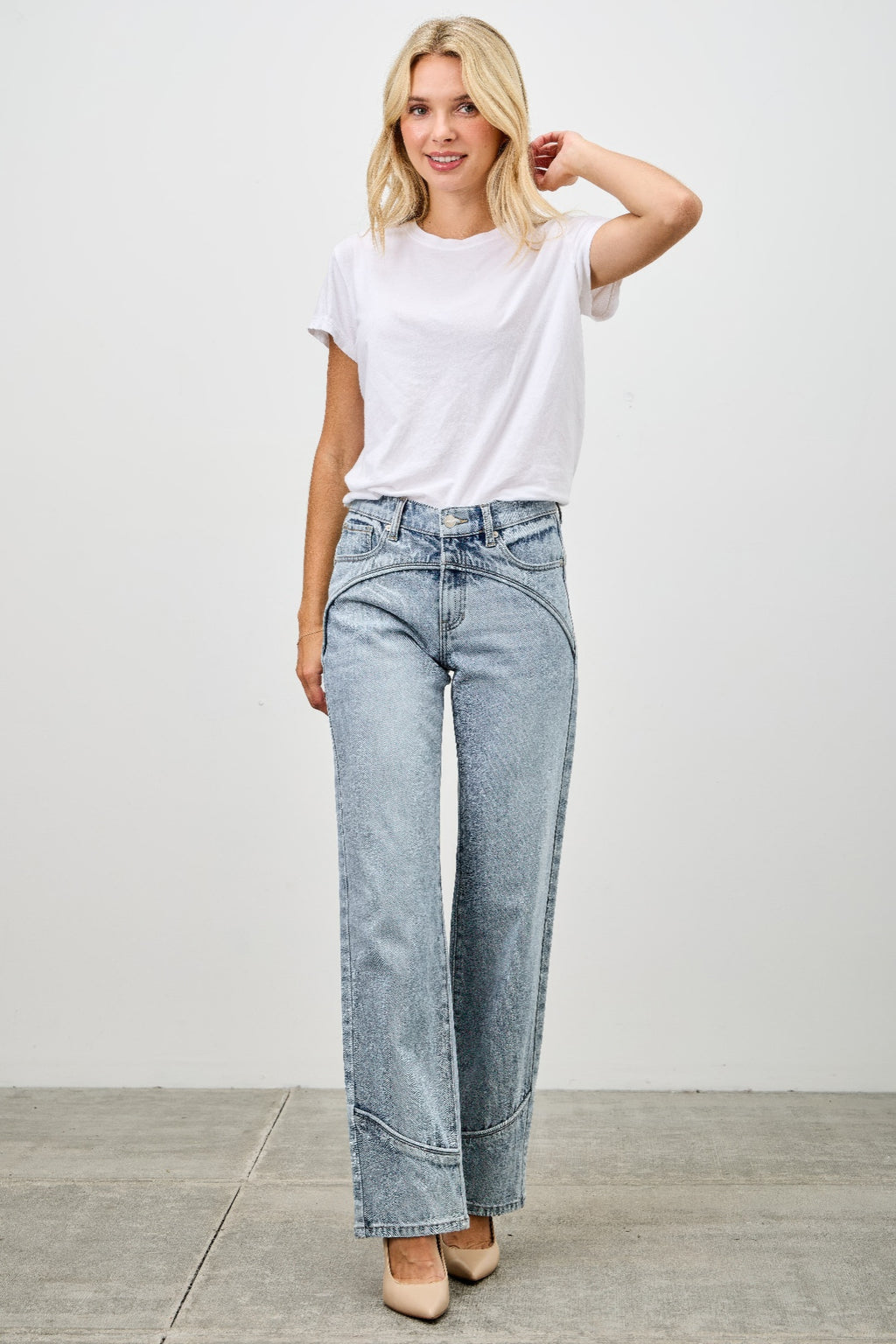 Fall Blue Jeans Western Staight Leg Trends  3