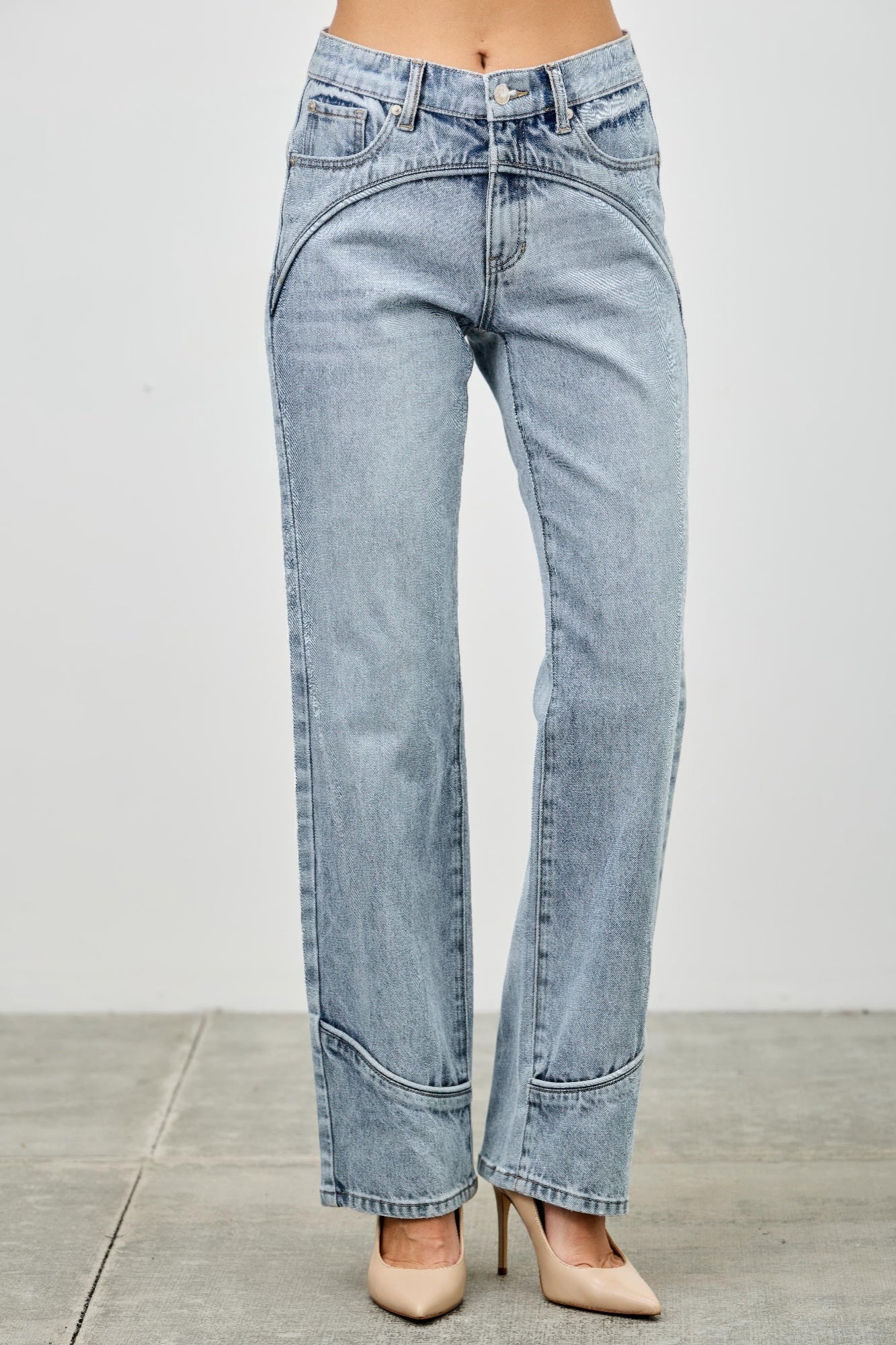 Fall Blue Jeans Western Staight Leg Trends  7