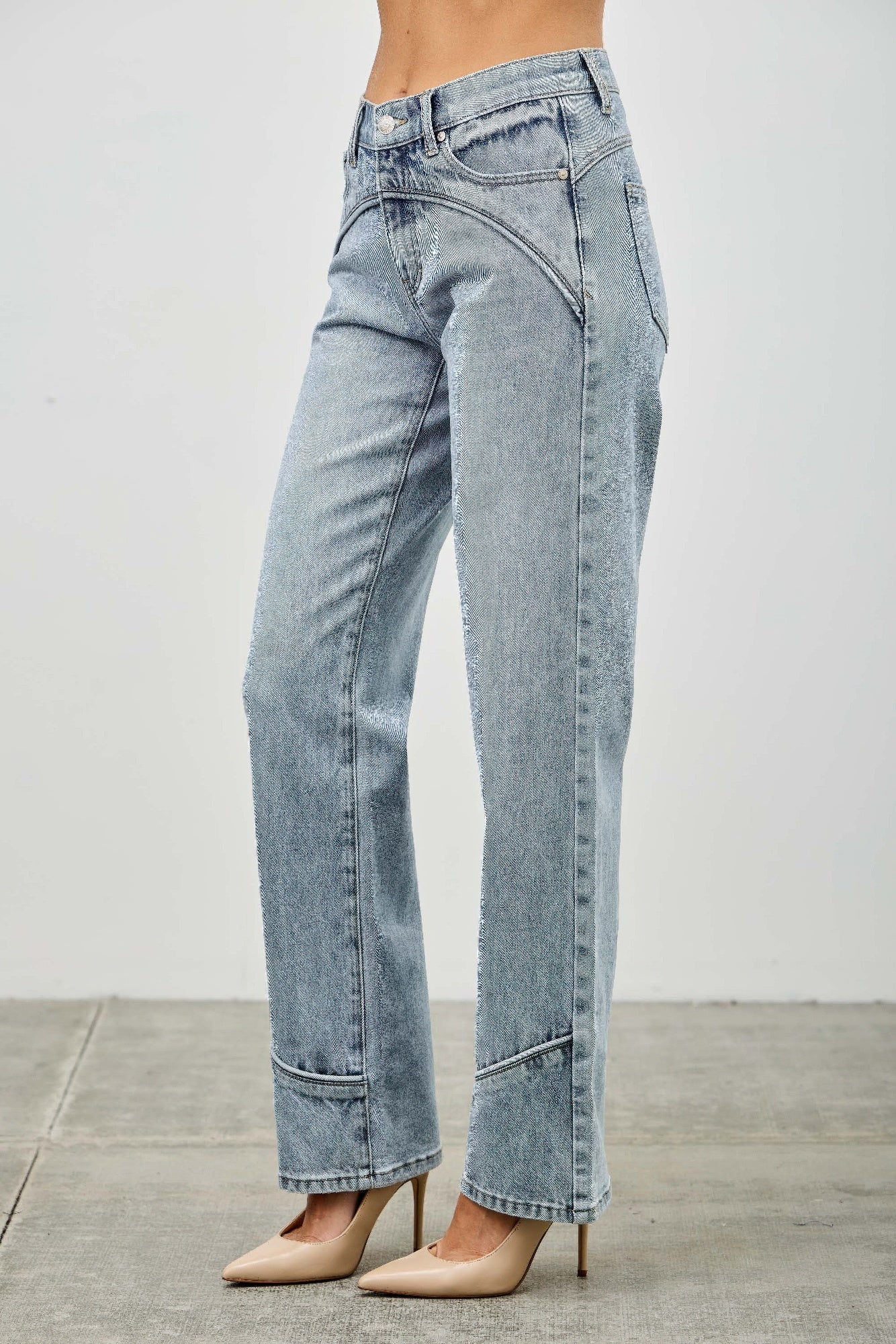 Fall Blue Jeans Western Staight Leg Trends  8