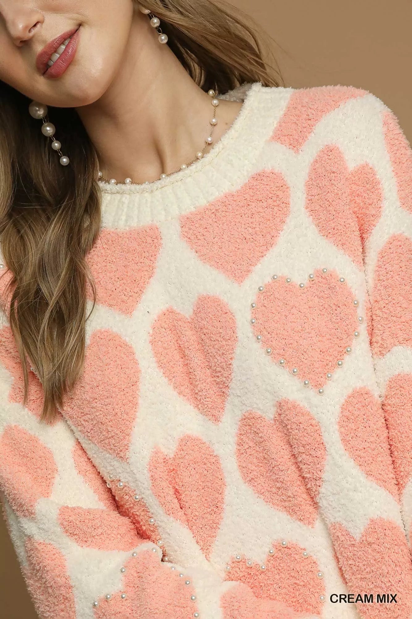 Umgee-cream-oversized-sweater-with-pink-heart-pattern-and-faux-pearl-accents-6