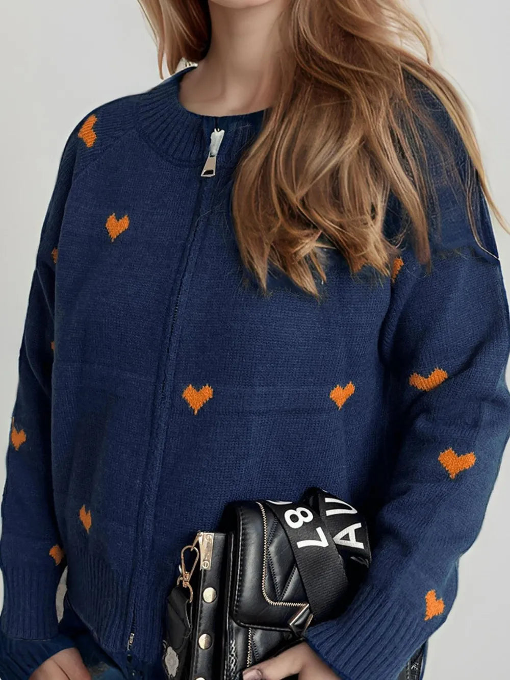 heart-print-round-neck-zip-up-cardigan-sweater-jacket-navy-04