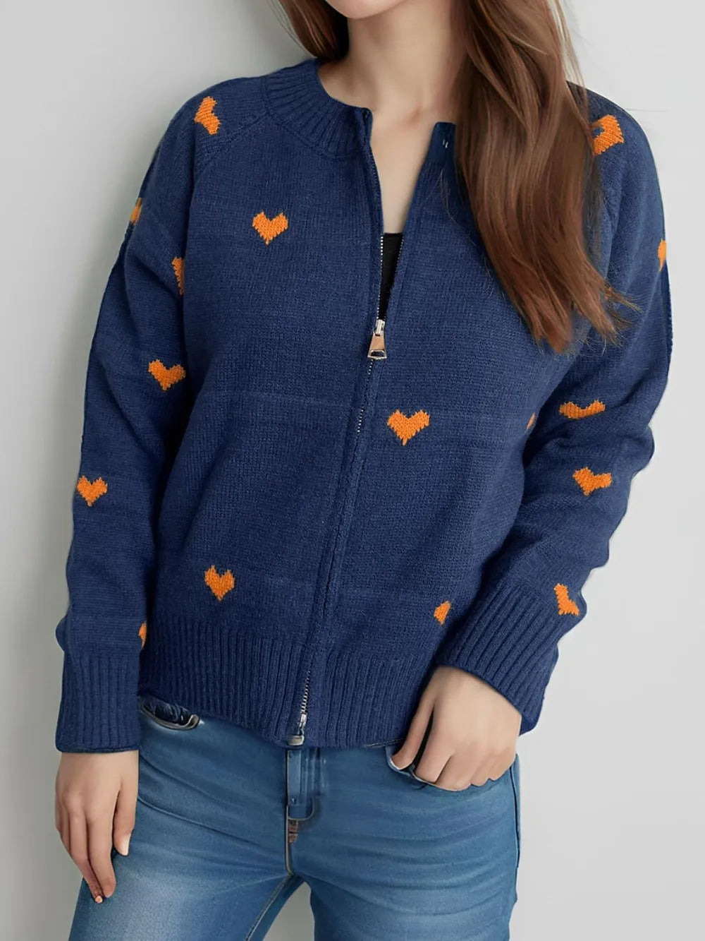 heart-print-round-neck-zip-up-cardigan-sweater-jacket-navy-05