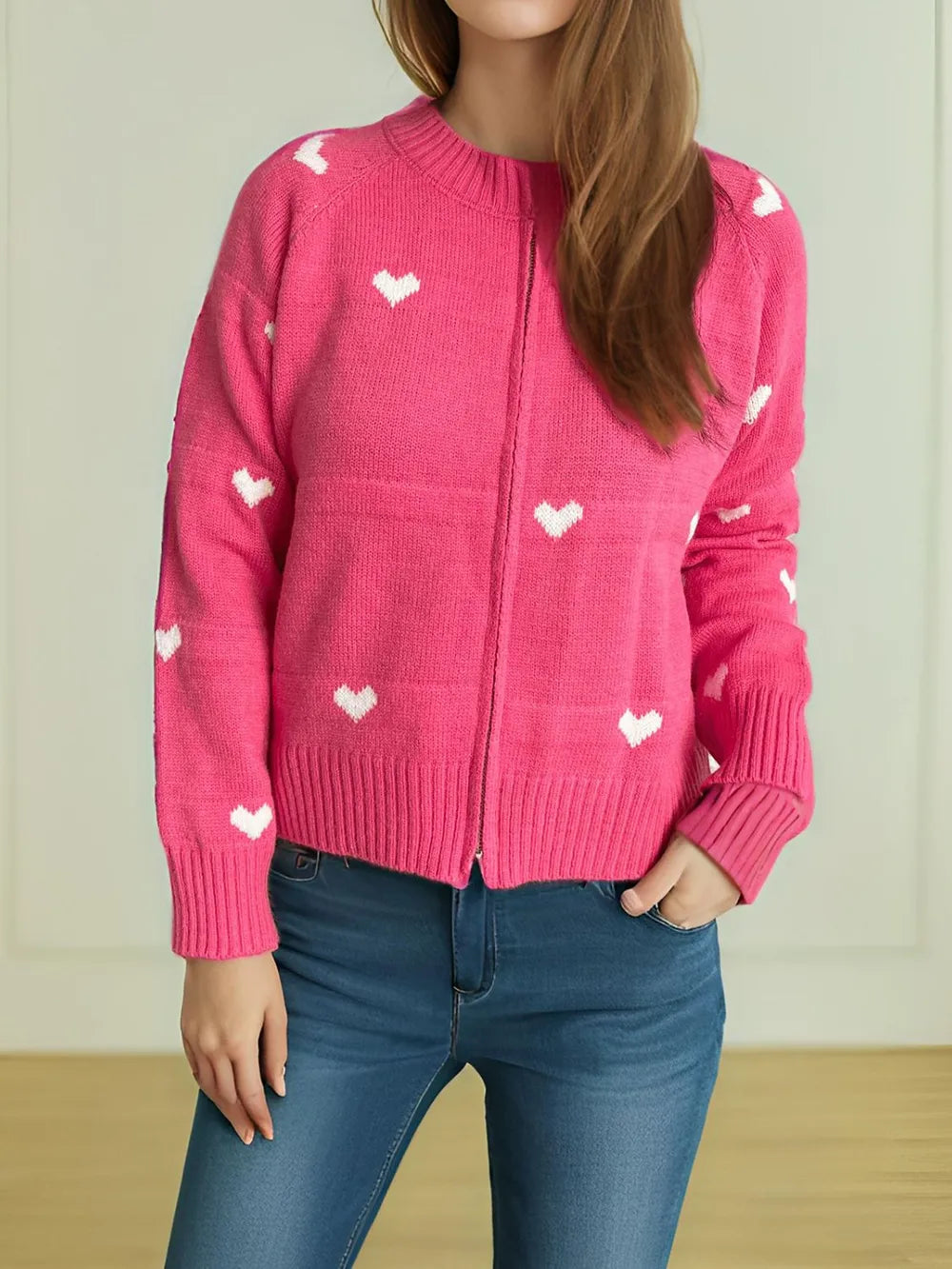 heart-print-round-neck-zip-up-cardigan-sweater-jacket-pink_01