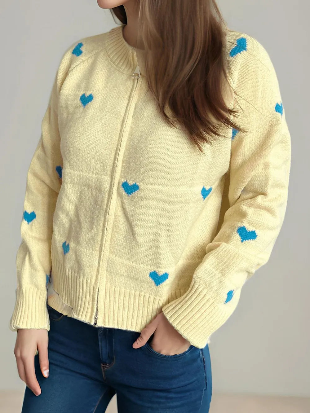 heart-print-round-neck-zip-up-cardigan-sweater-jacket-yellow_02