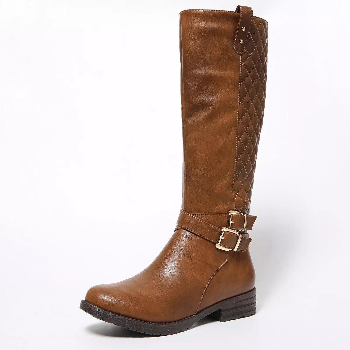 strappy_buckle_flat_mid_calf_boot_brown_14
