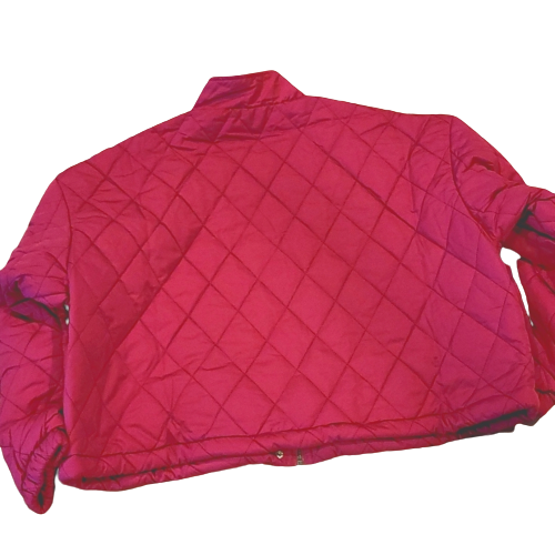 Hyfve Pink Puffer Coat Back View 